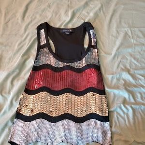 Forever 21 Sequin Tank Top